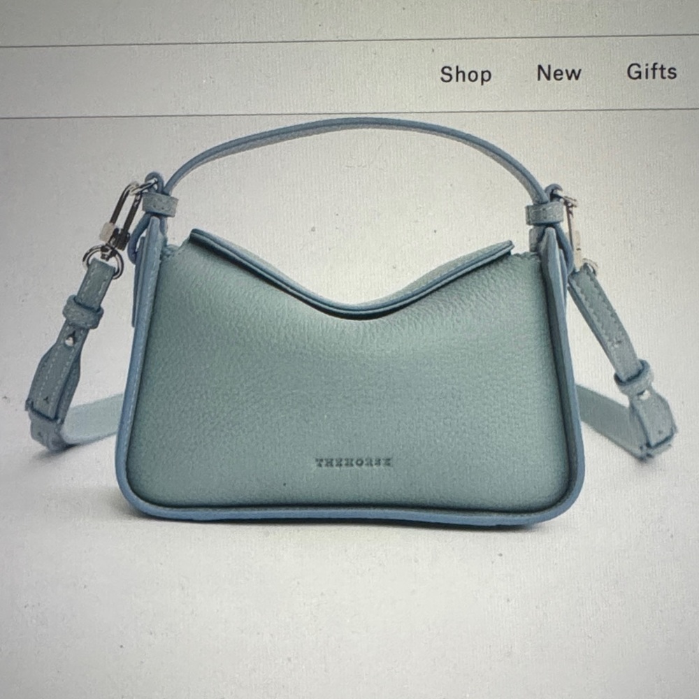 The Horse Light Blue Mini Clementine Bag